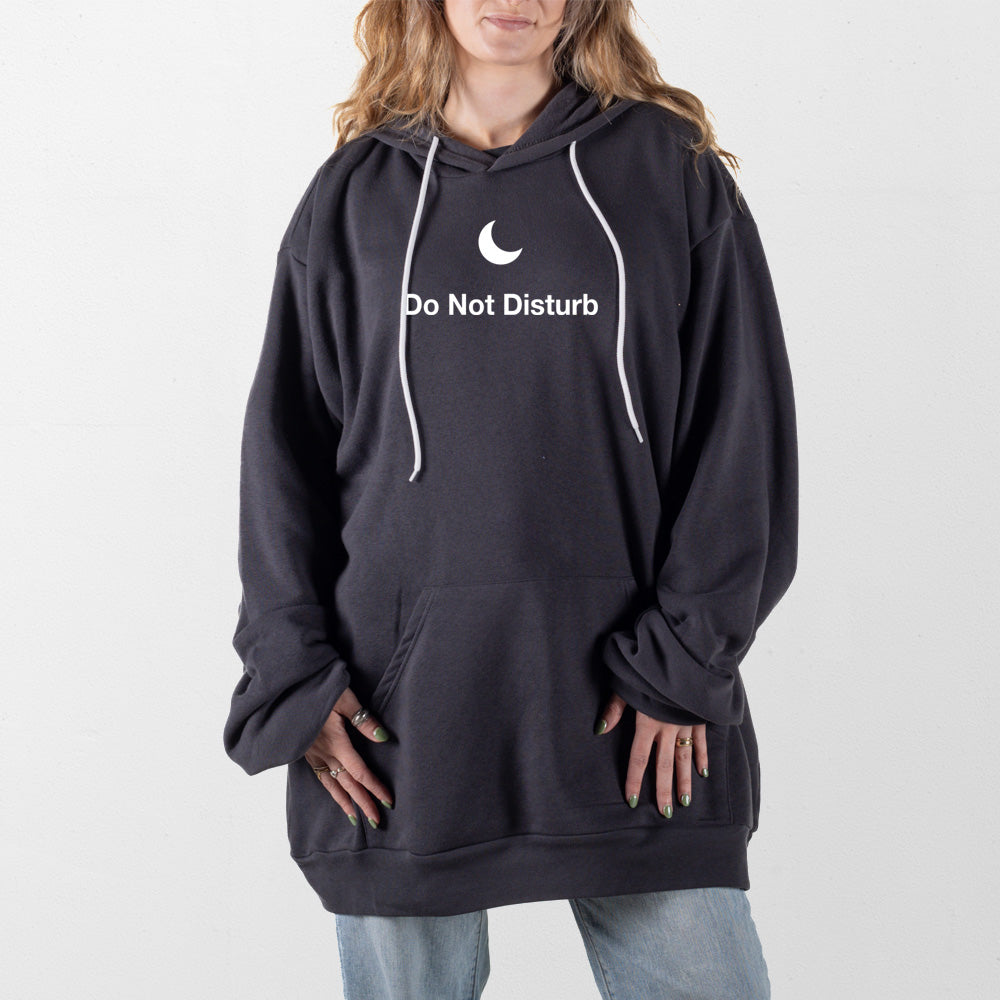 Dark Gray Do Not Disturb Giant Hoodie