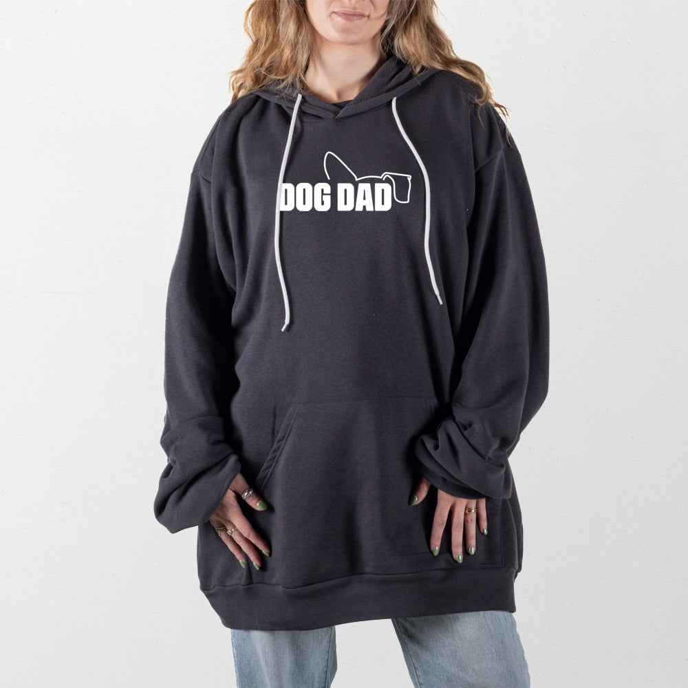 Dark Gray Dog Dad Giant Hoodie