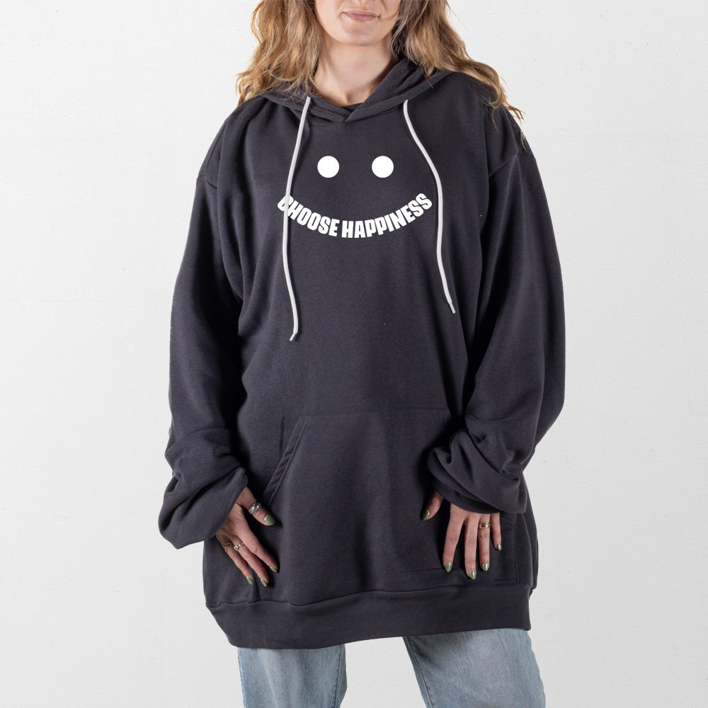 Dark Gray Happiness Giant Hoodie