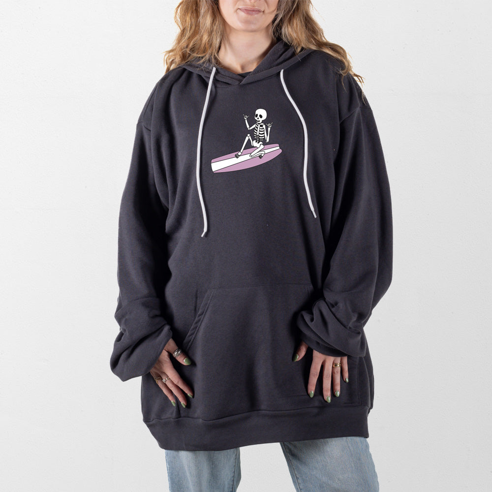 Dark Gray Skeleton Surfer Giant Hoodie