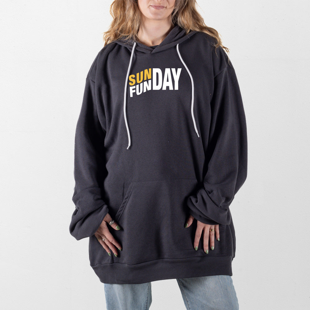 Dark Gray Sunday Funday Giant Hoodie