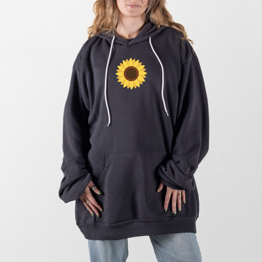 Dark Gray Sunflower Giant Hoodie