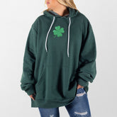 Heather Forest 4 Leaf Clover Giant Hoodie