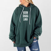 Heather Forest Boom Shaka Laka Giant Hoodie