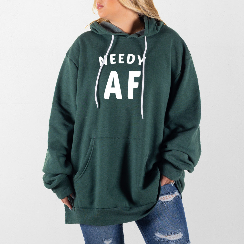 Heather Forest Needy AF Giant Hoodie