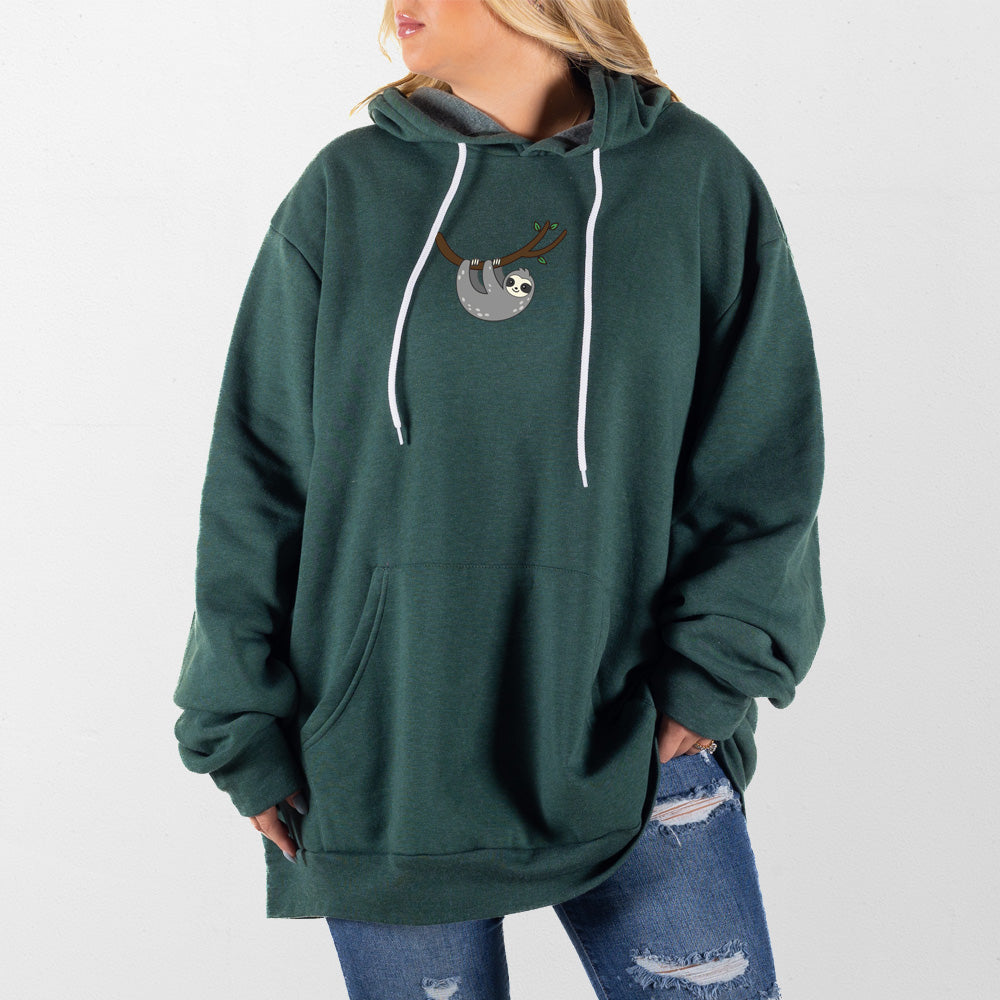 Heather Forest Sloth Giant Hoodie