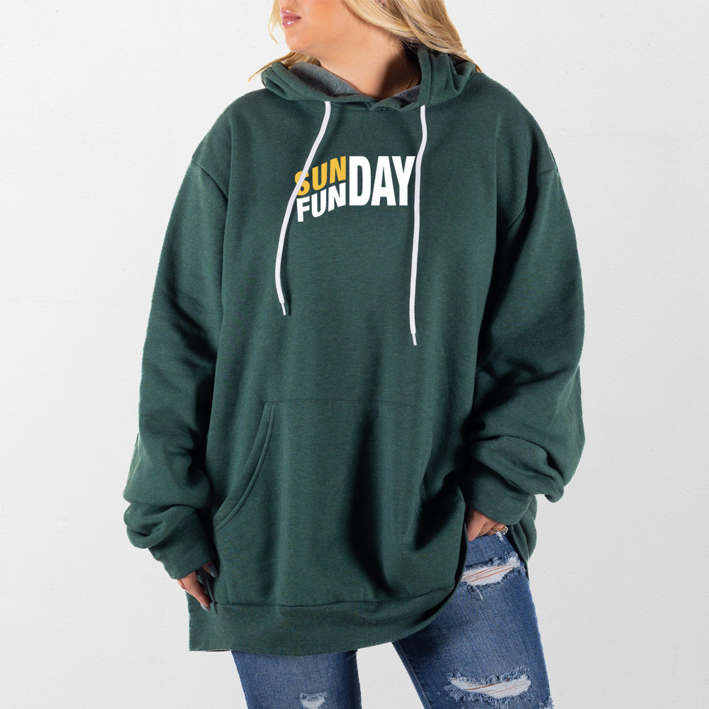 Heather Forest Sunday Funday Giant Hoodie