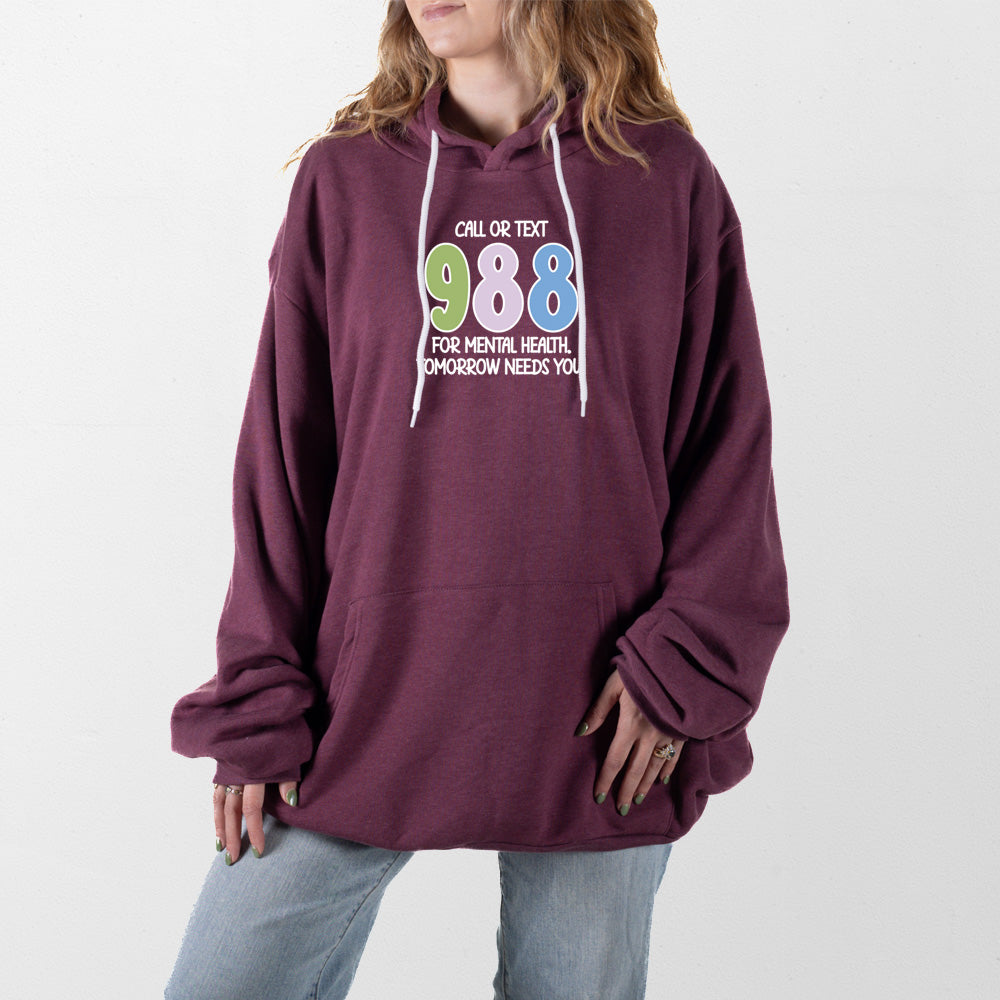 Heather Maroon 988 Giant Hoodie