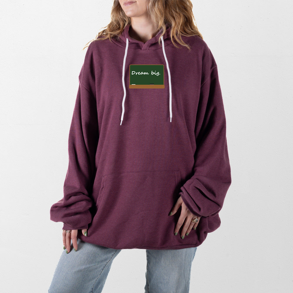 Heather Maroon Chalkboard Giant Hoodie