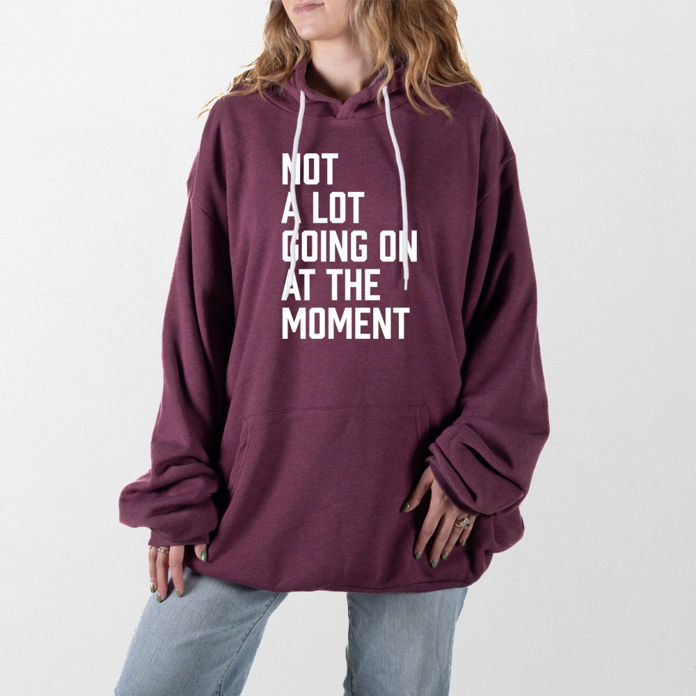 Heather Maroon Not a Lot Going On Giant Hoodie