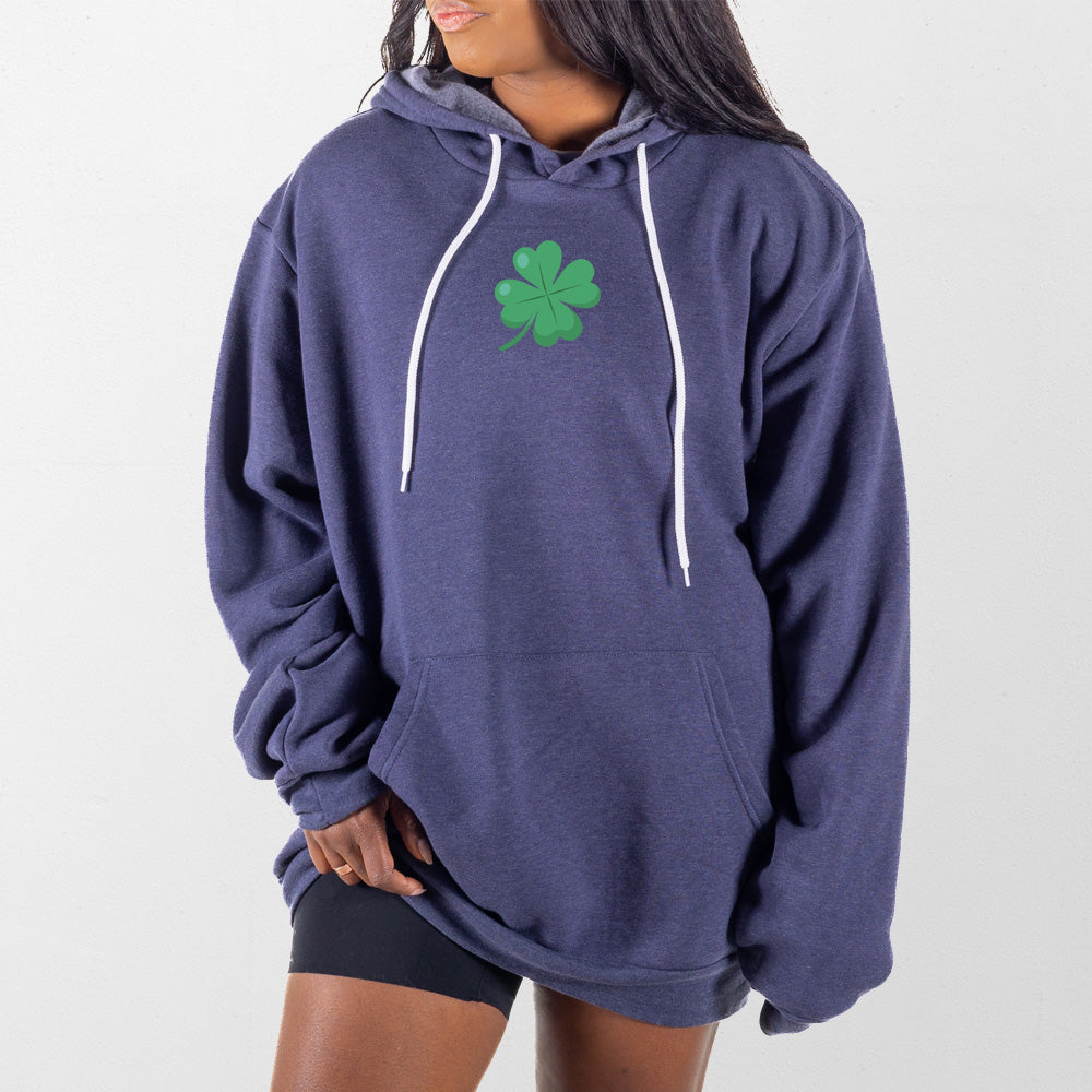 Heather Navy 4 Leaf Clover Giant Hoodie