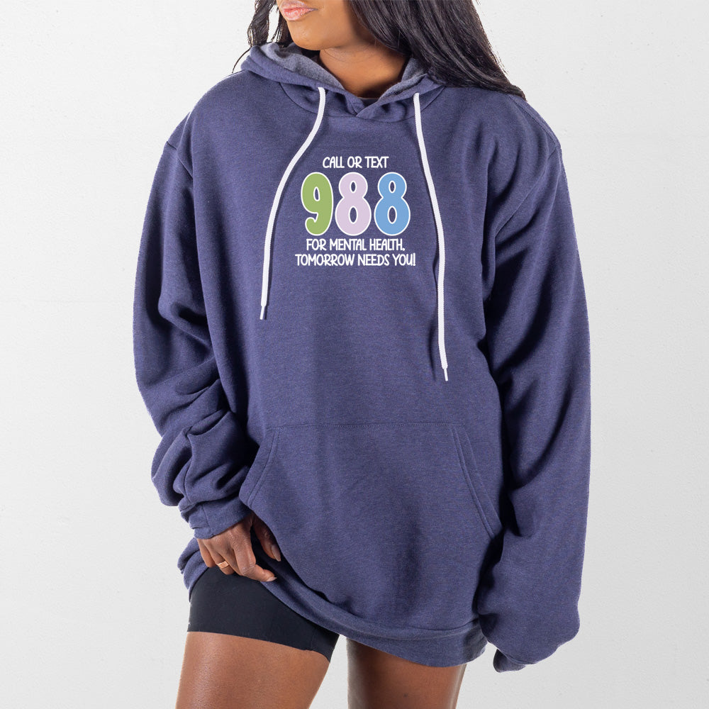 Heather Navy 988 Giant Hoodie