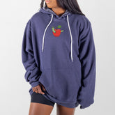 Heather Navy Apple Worm Giant Hoodie