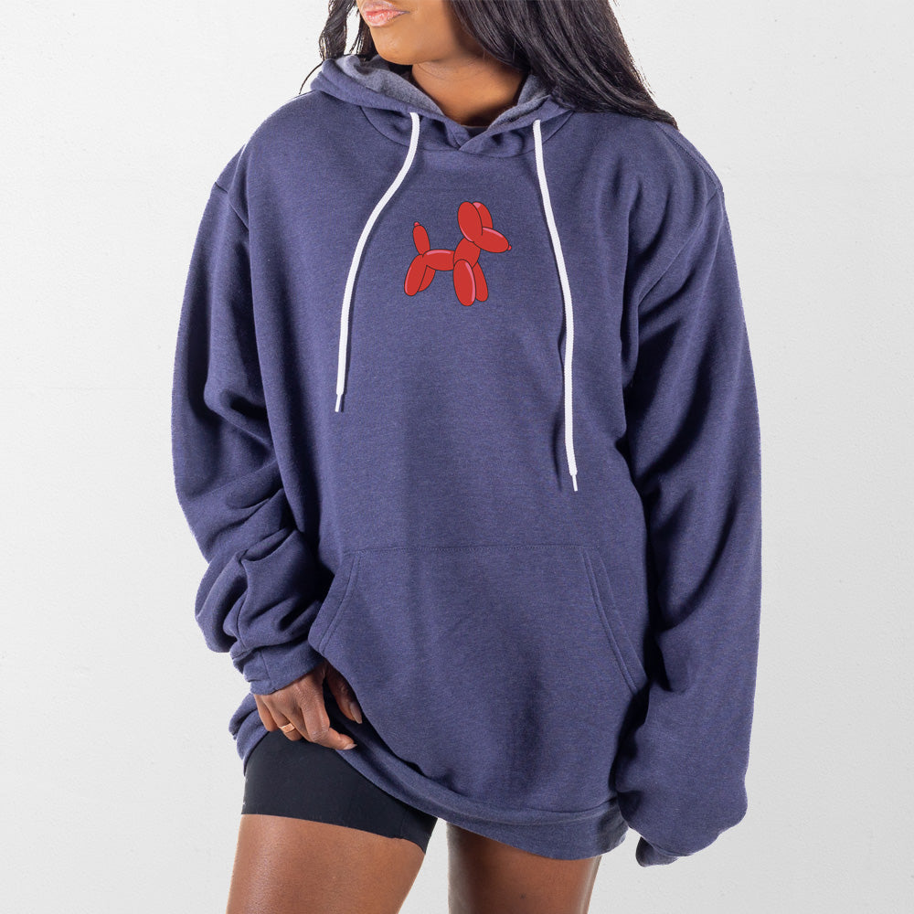 Heather Navy Balloon Animal Giant Hoodie