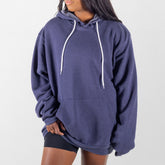 Heather Navy Blank Giant Hoodie