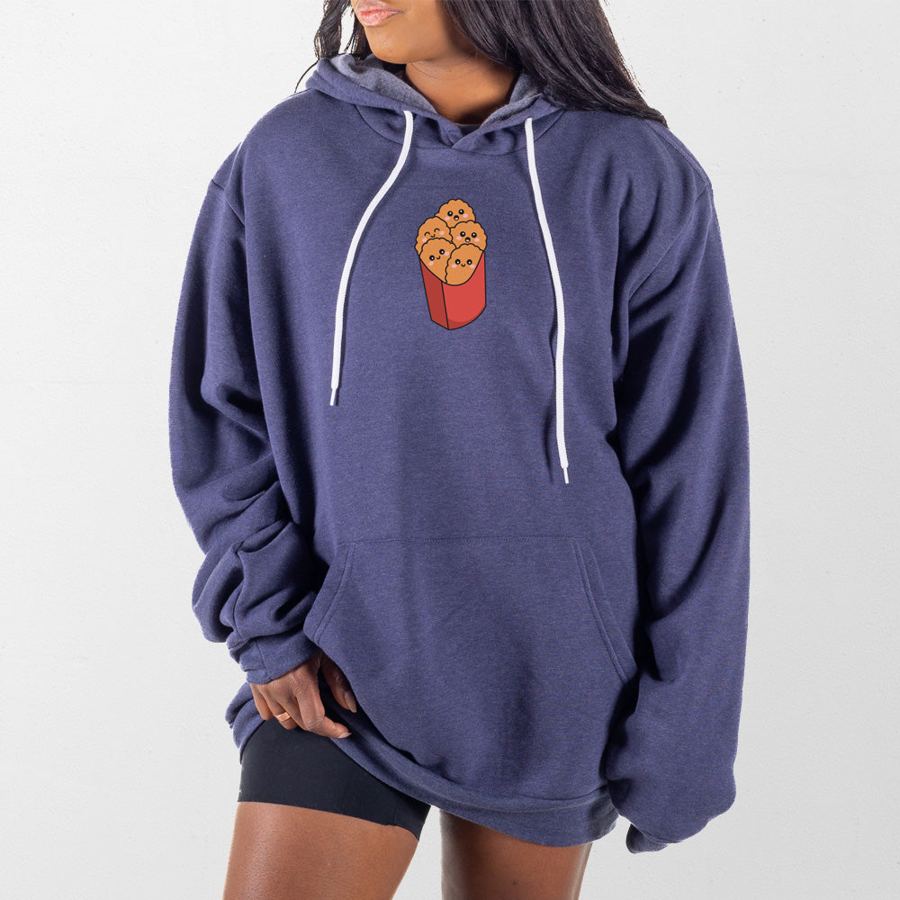 Heather Navy Chicken Nuggets Giant Hoodie