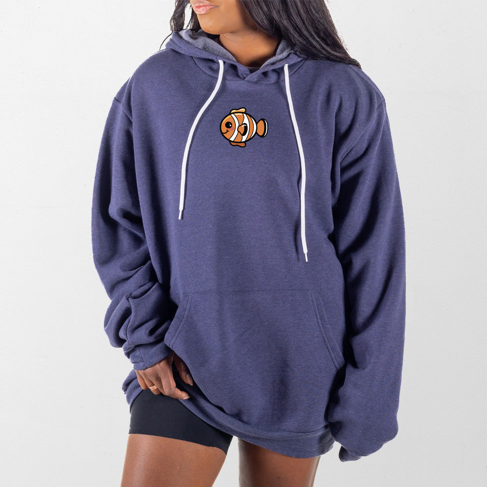 Heather Navy Fishy Giant Hoodie