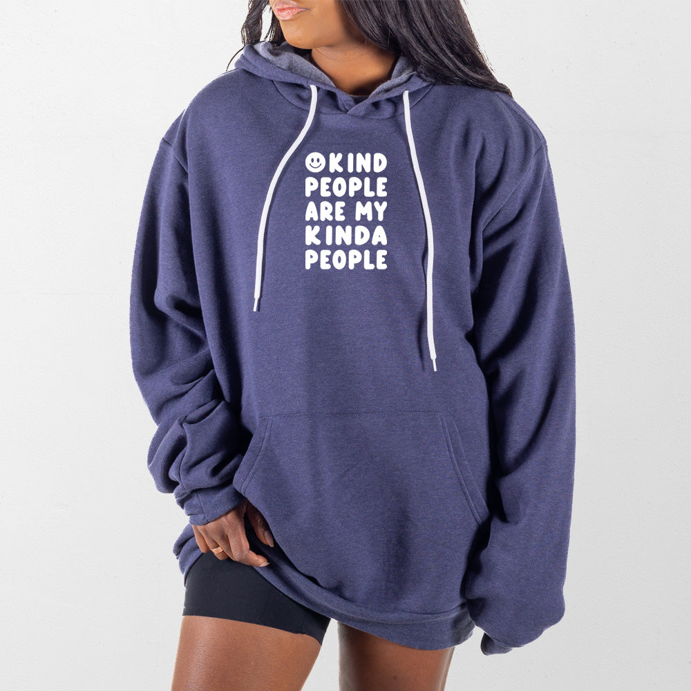 Heather Navy Kind People Giant Hoodie