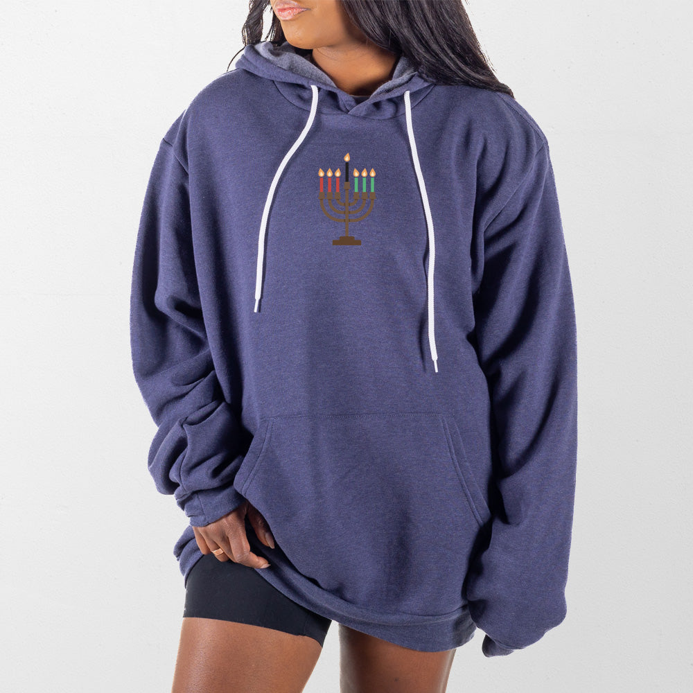 Heather Navy Kwanzaa Giant Hoodie