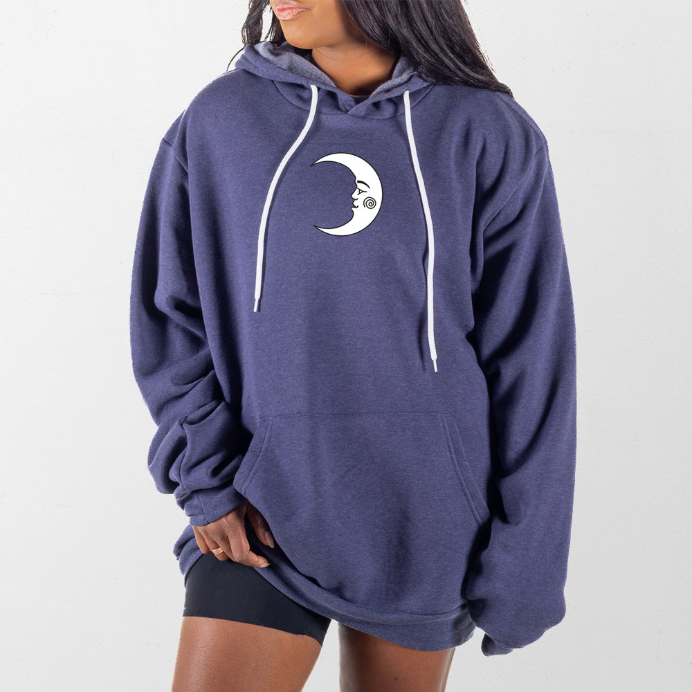 Heather Navy Moon Giant Hoodie