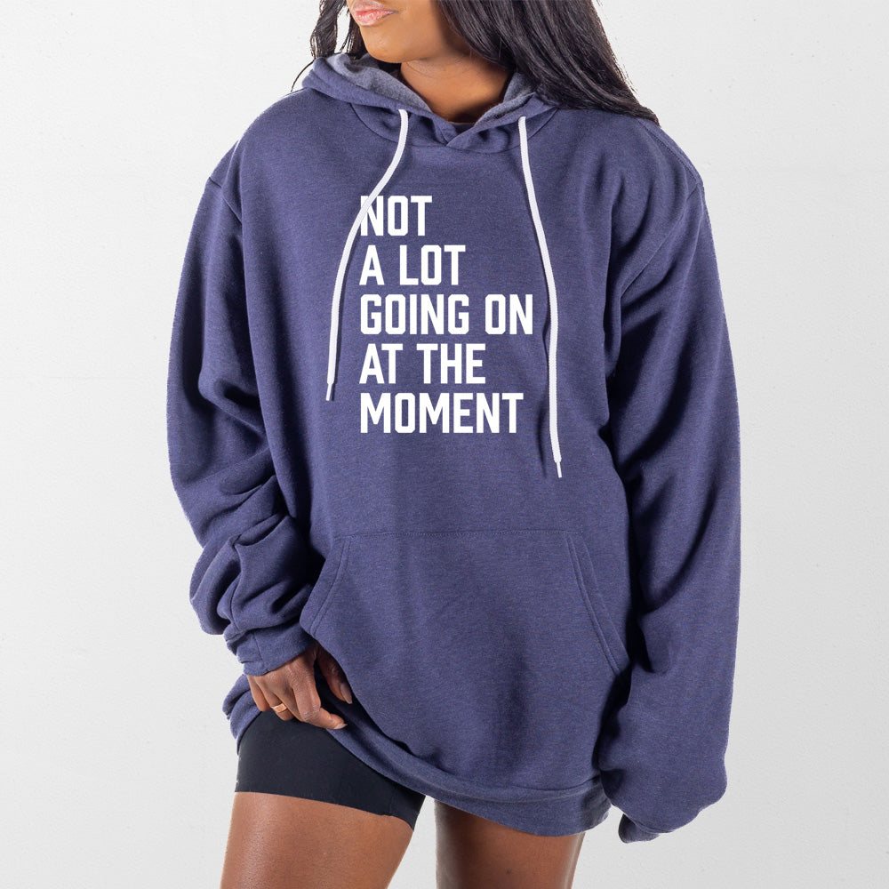 Heather Navy Not a Lot Going On Giant Hoodie