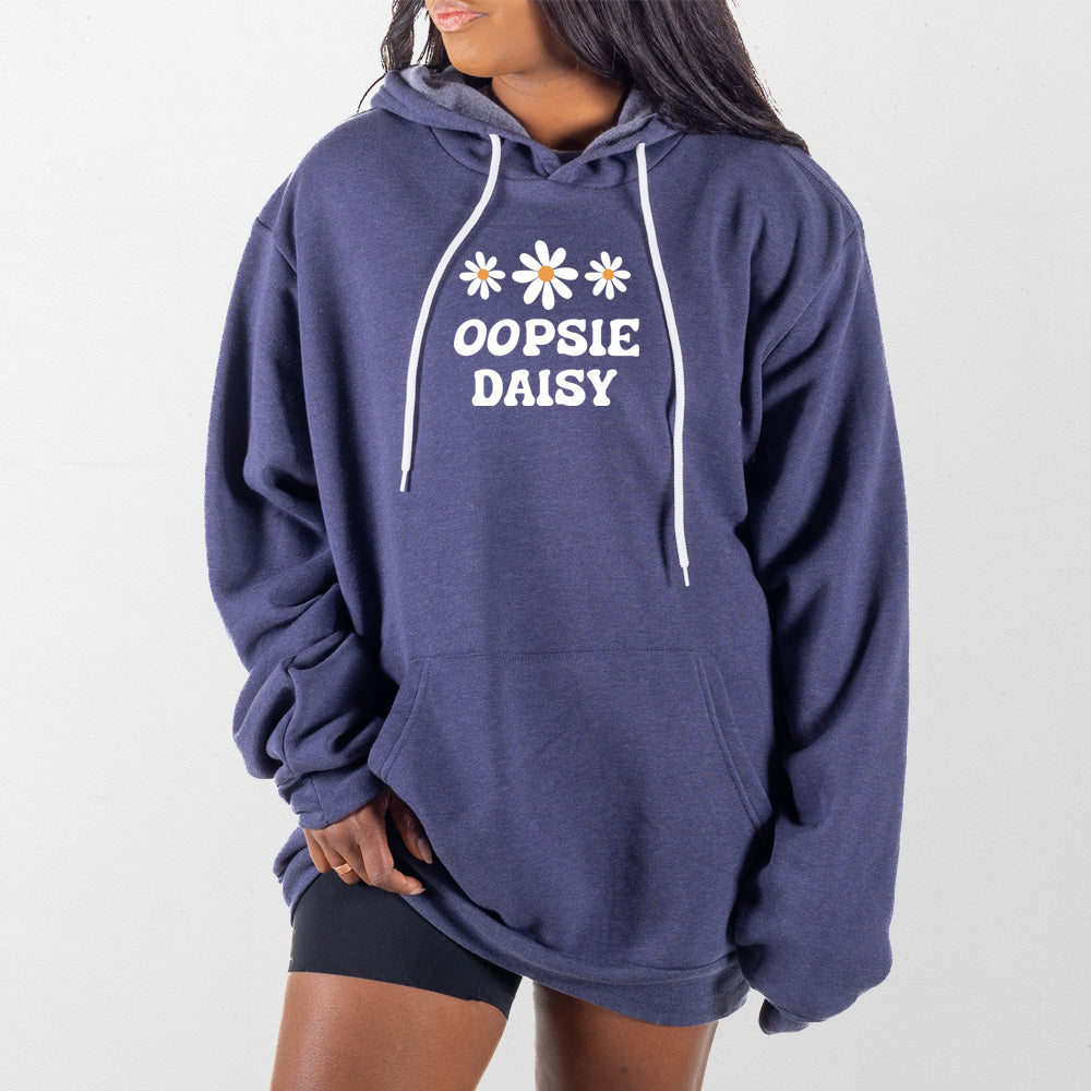 Heather Navy Oopsie Daisy Giant Hoodie