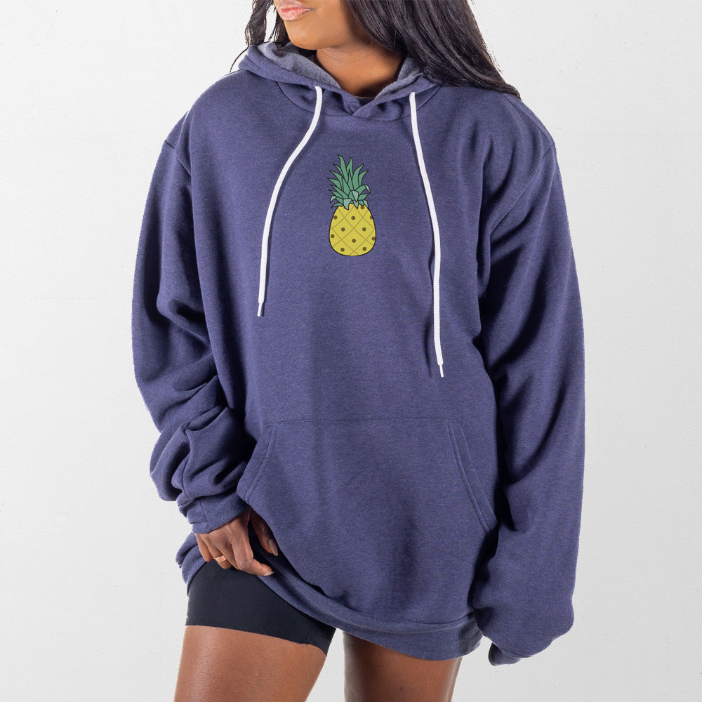 Heather Navy Pineapple Giant Hoodie