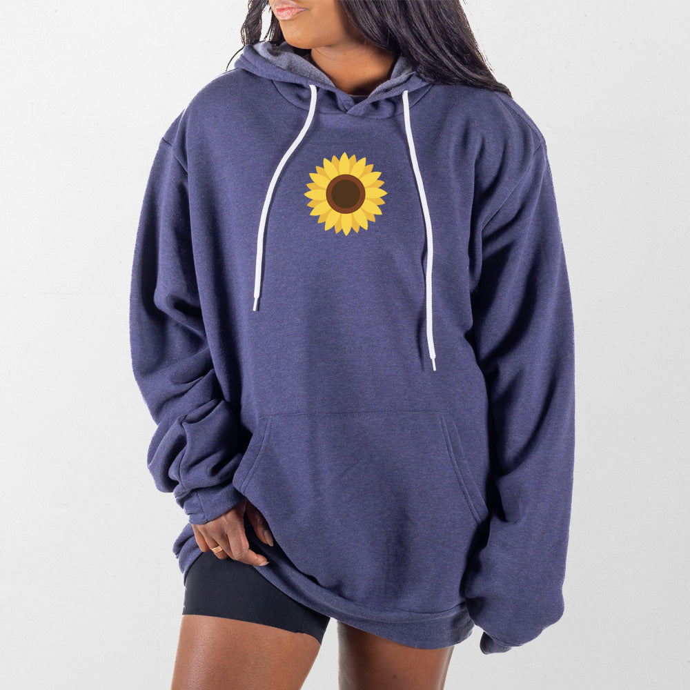 Heather Navy Sunflower Giant Hoodie