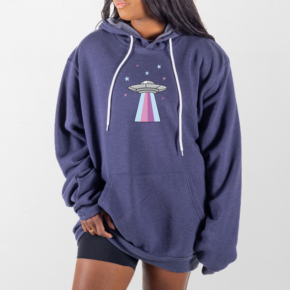 Heather Navy UFO Giant Hoodie