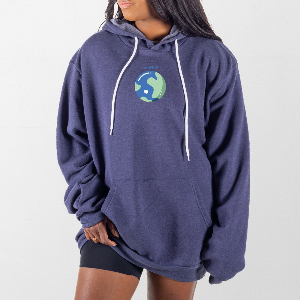 Heather Navy World Giant Hoodie