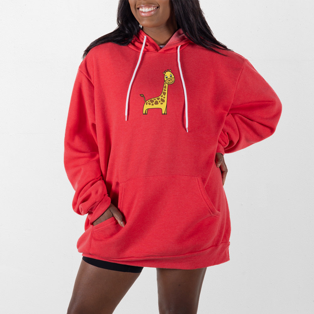 Heather Red Giraffe Giant Hoodie