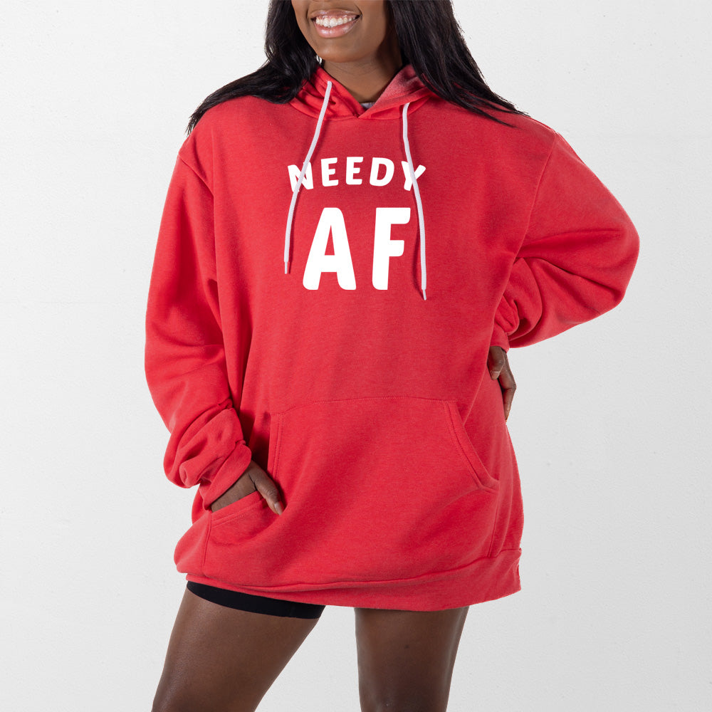 Heather Red Needy AF Giant Hoodie