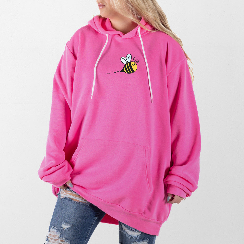 Hot Pink Bumblebee Giant Hoodie