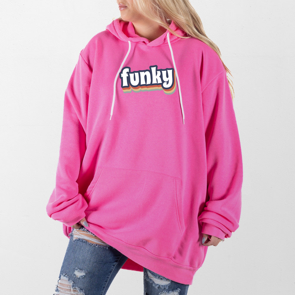 Hot Pink Funky Giant Hoodie