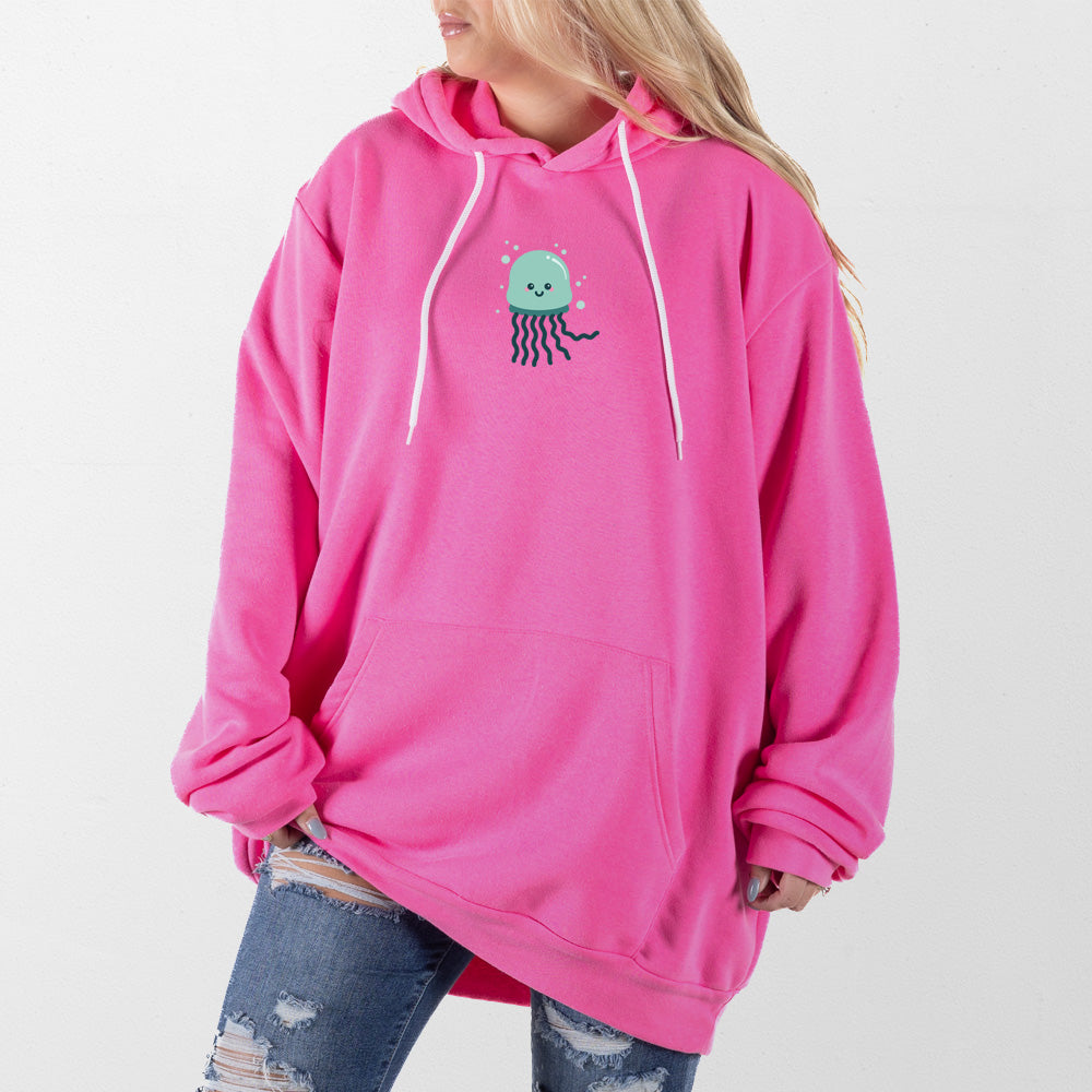 Hot Pink Jellyfish Giant Hoodie