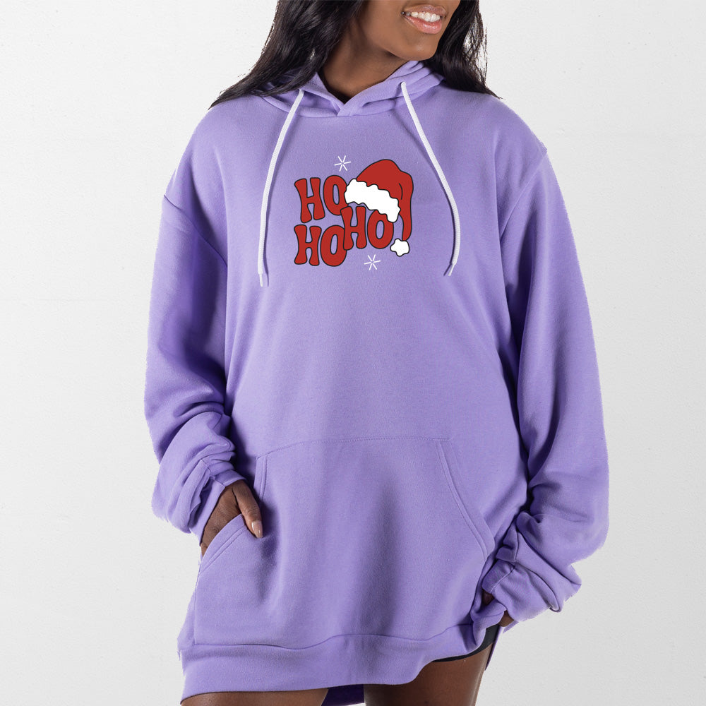 Lavender Hohoho Outline Giant Hoodie