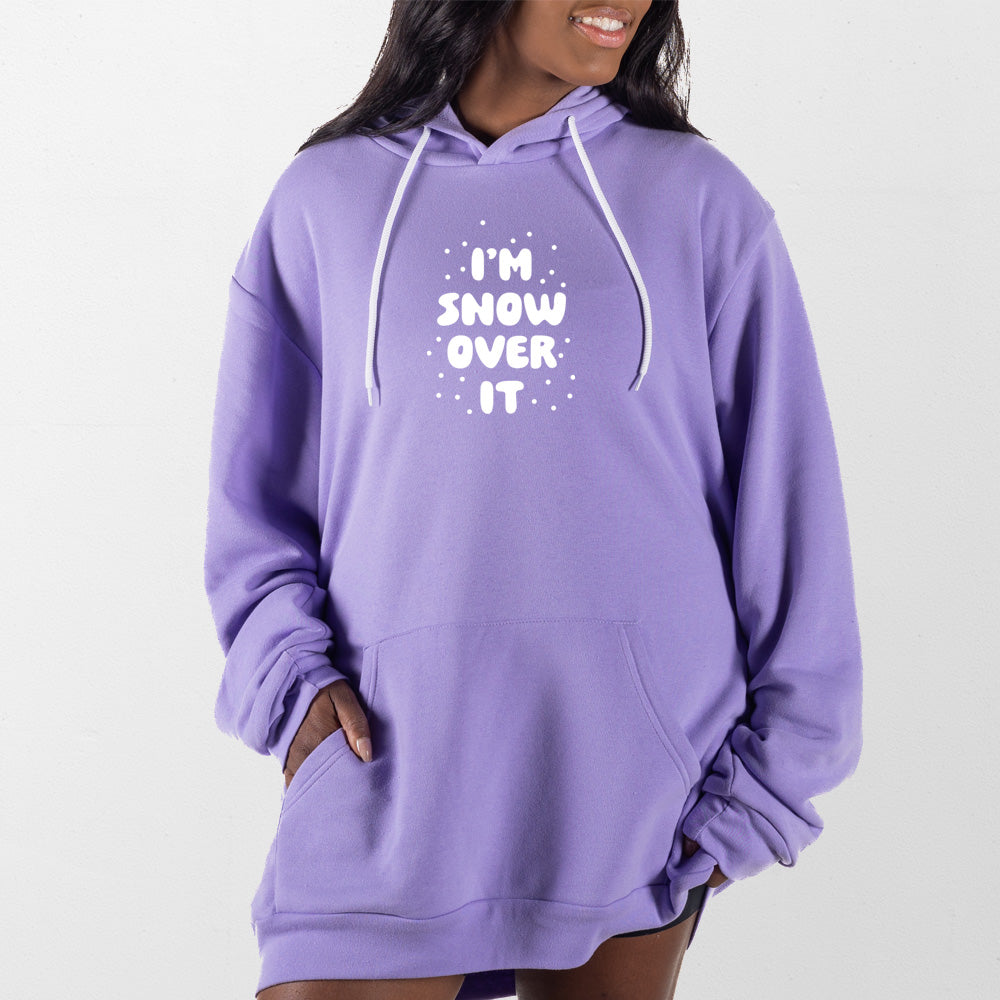 Lavender Im Snow Over It Giant Hoodie