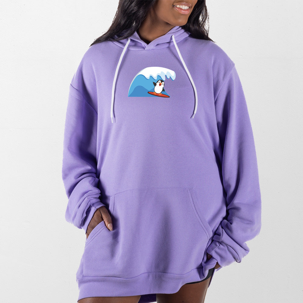 Lavender Surf Penguin Giant Hoodie