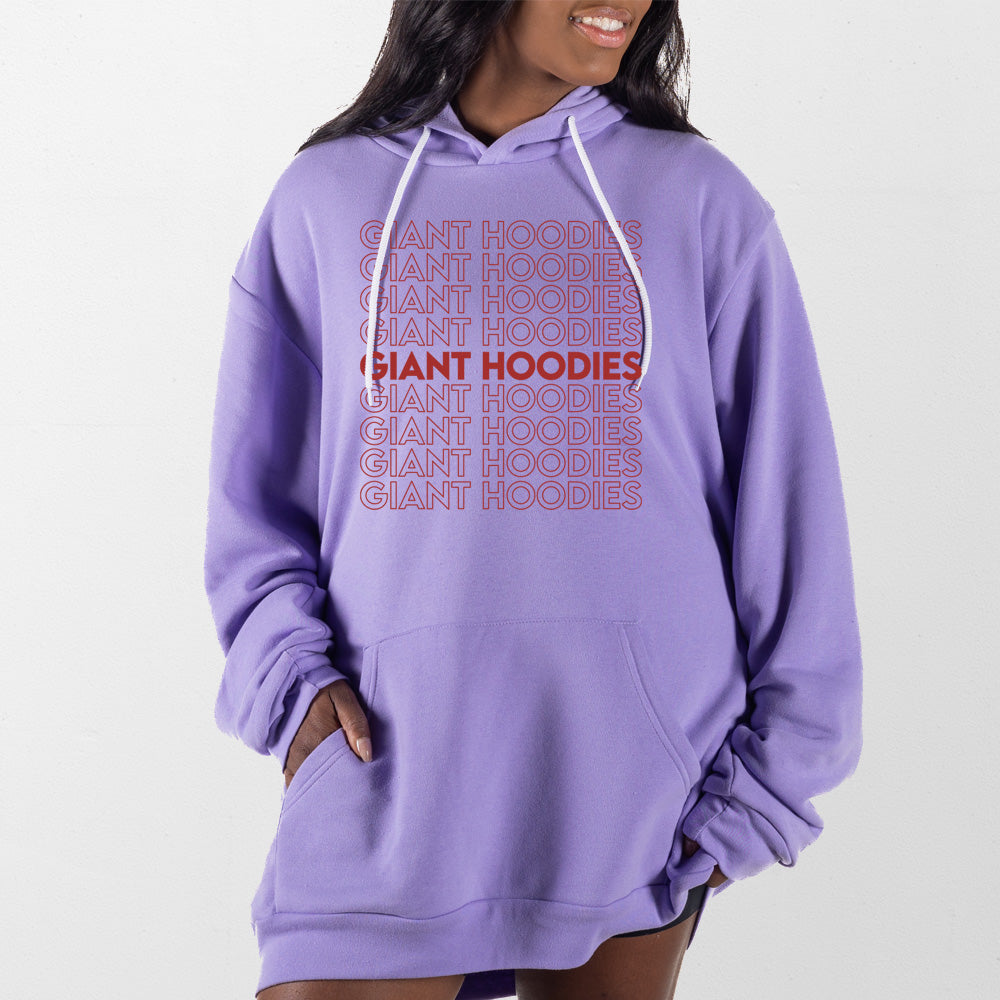 Lavender Thank You Bag Giant Hoodie