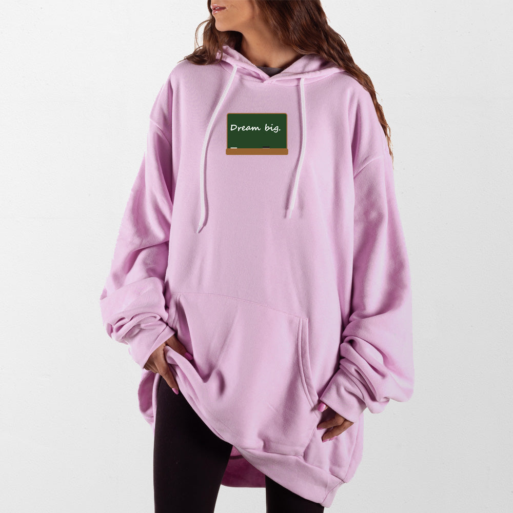 Light Pink Chalkboard Giant Hoodie