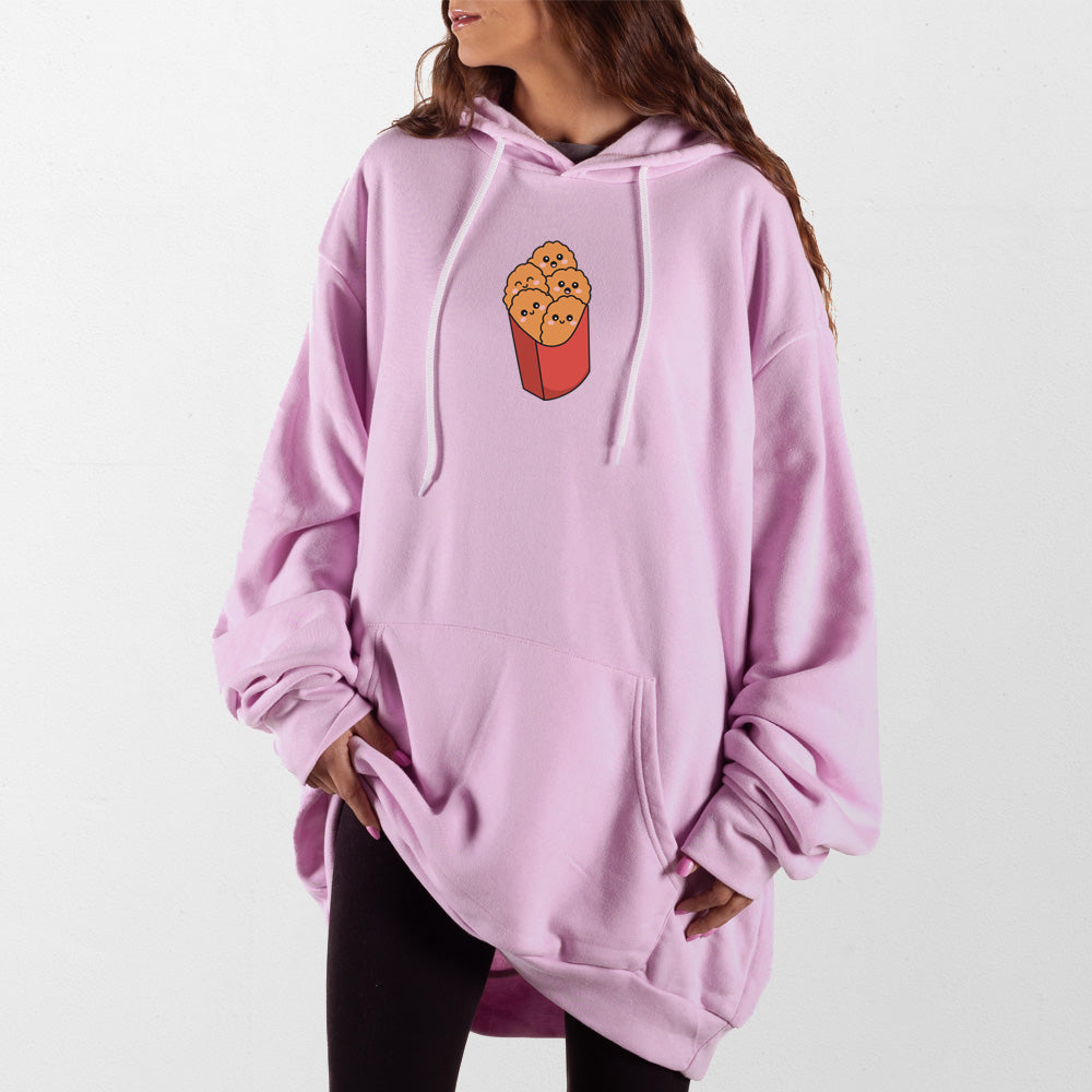 Light Pink Chicken Nuggets Giant Hoodie