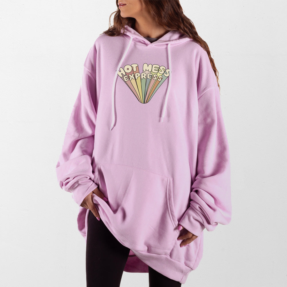 Light Pink Hot Mess Express Giant Hoodie