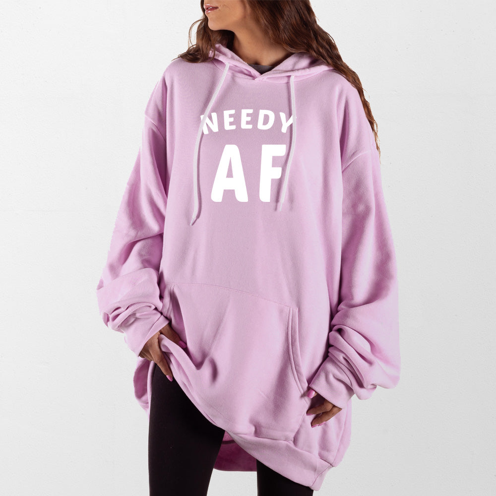 Light Pink Needy AF Giant Hoodie