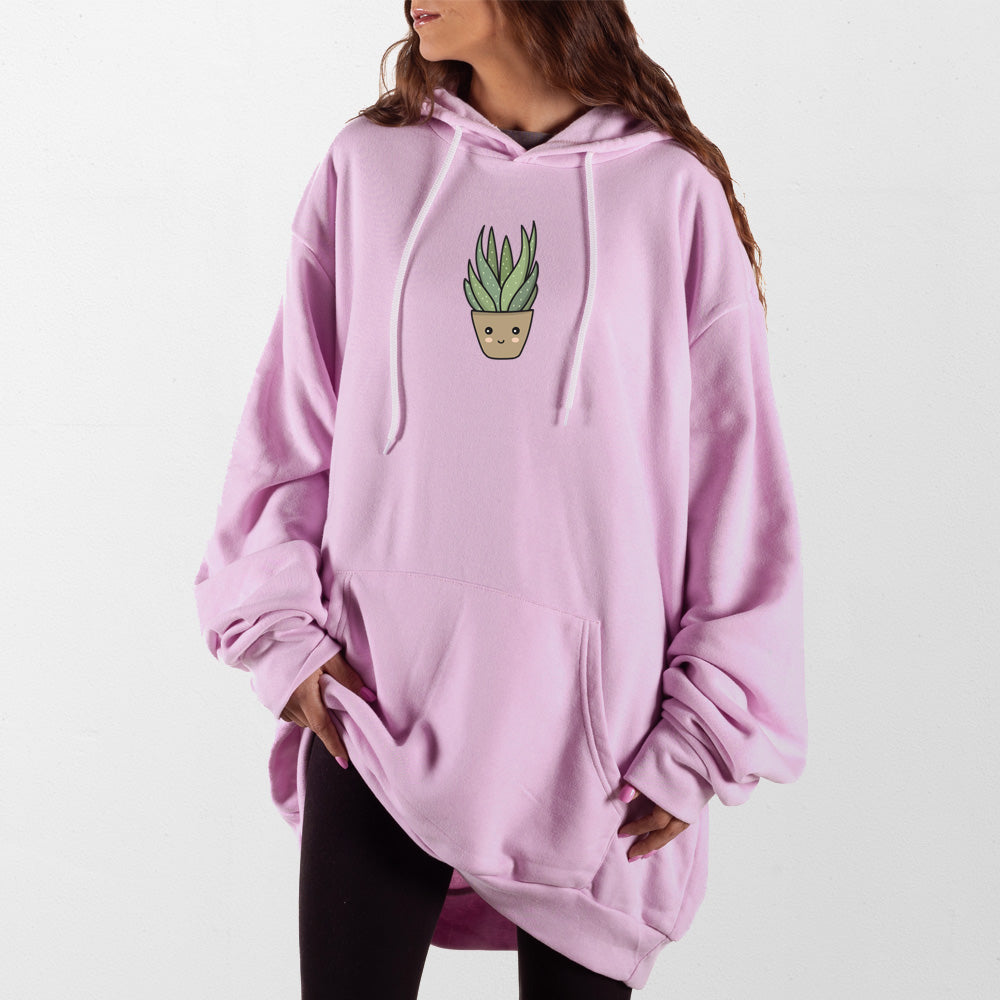 Light Pink Suculent Giant Hoodie