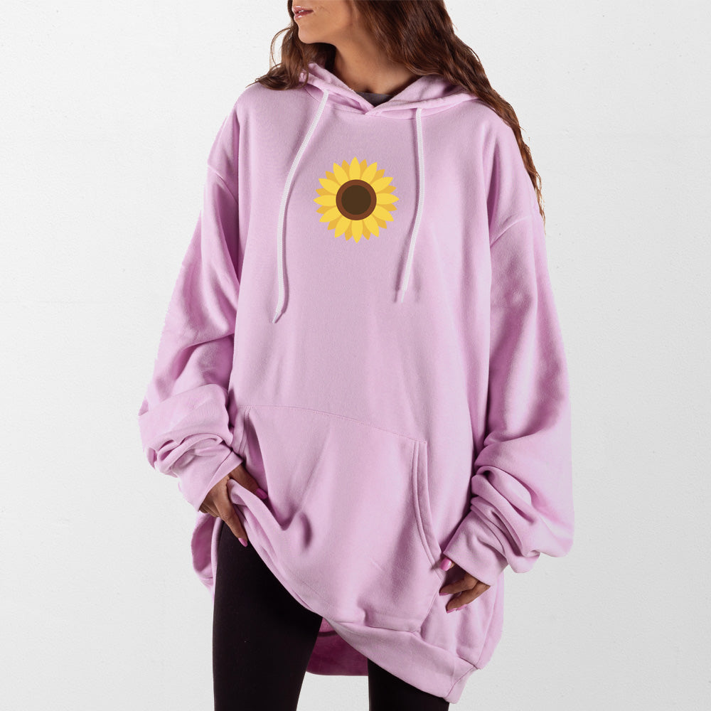 Light Pink Sunflower Giant Hoodie