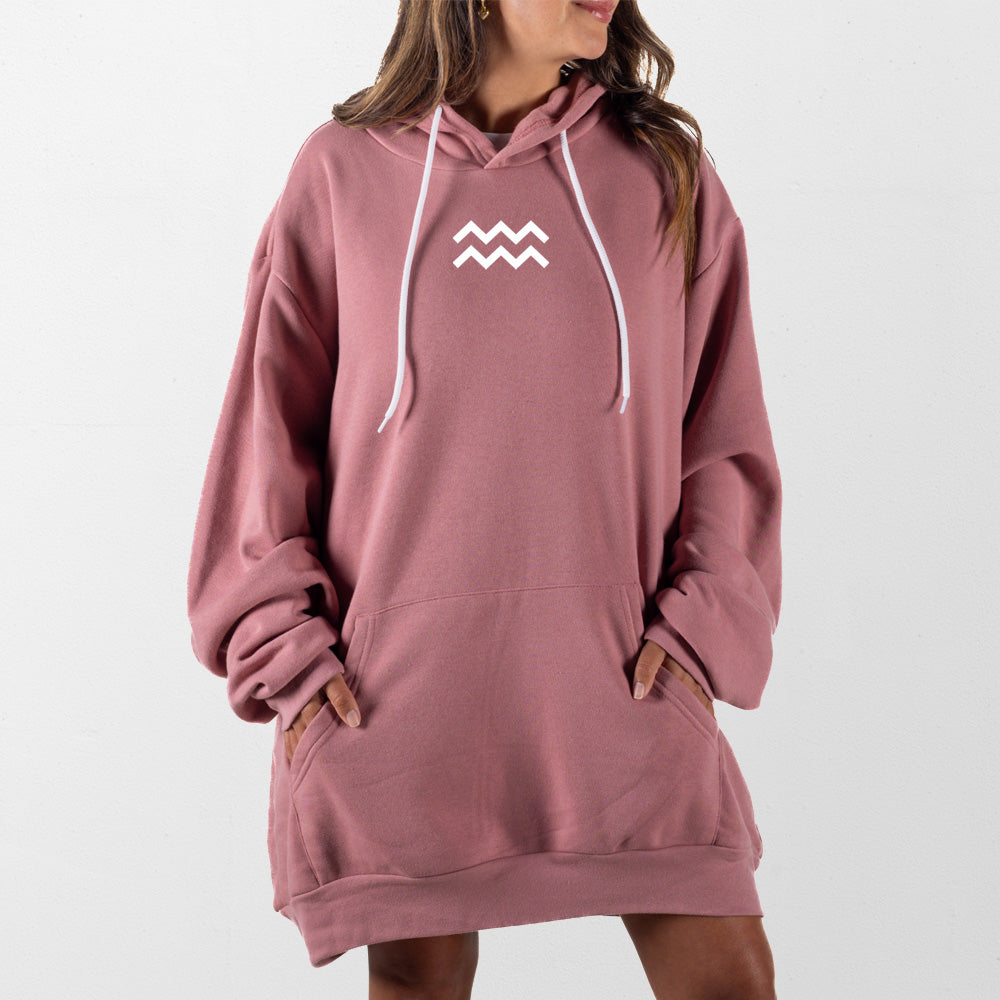 Mauve Aquarius Giant Hoodie