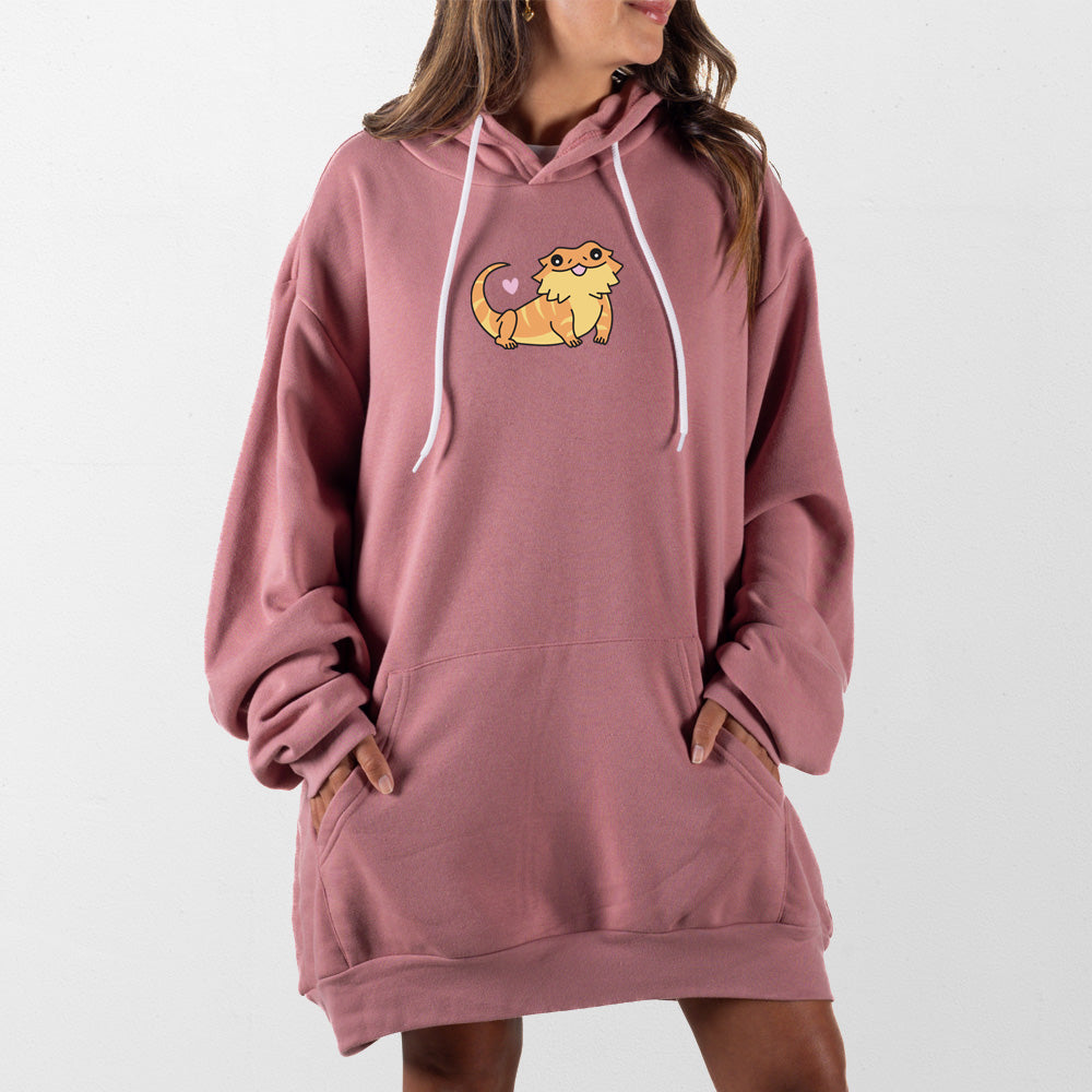 Mauve Bearded Dragon Giant Hoodie