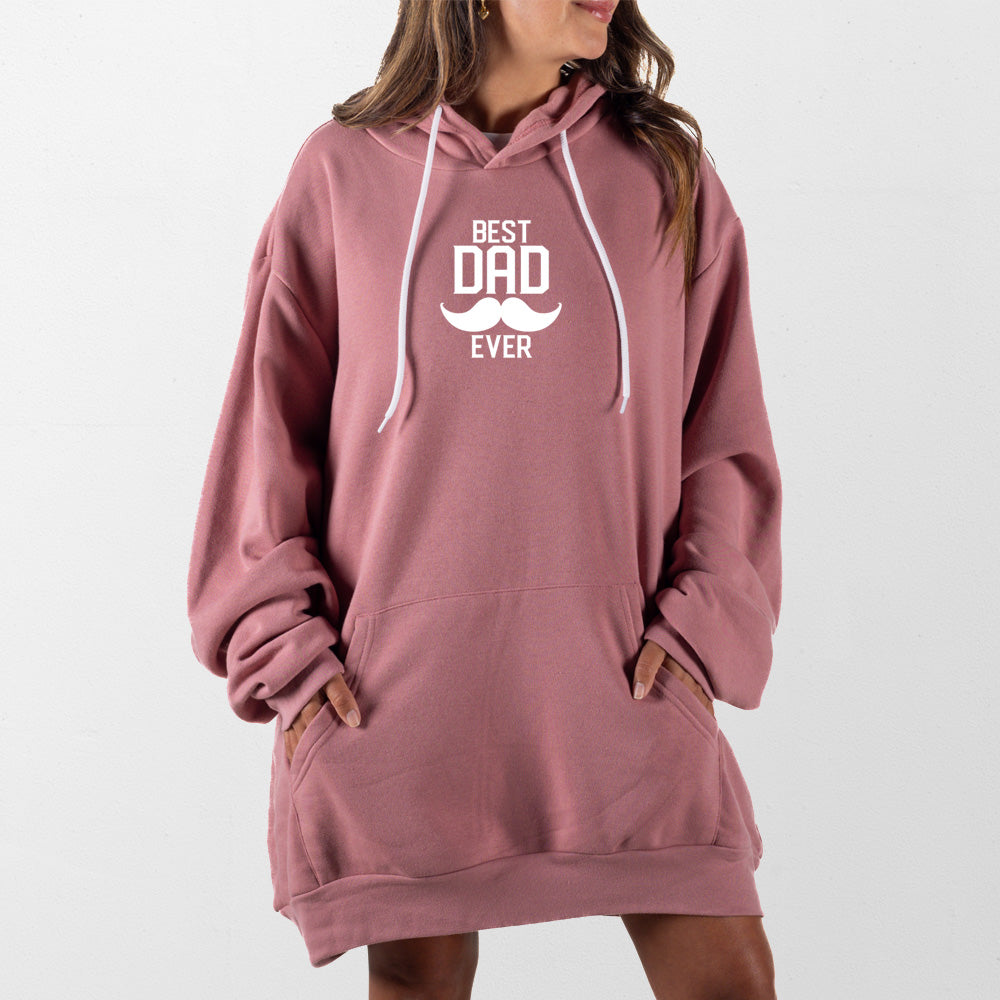 Mauve Best Dad Ever Giant Hoodie