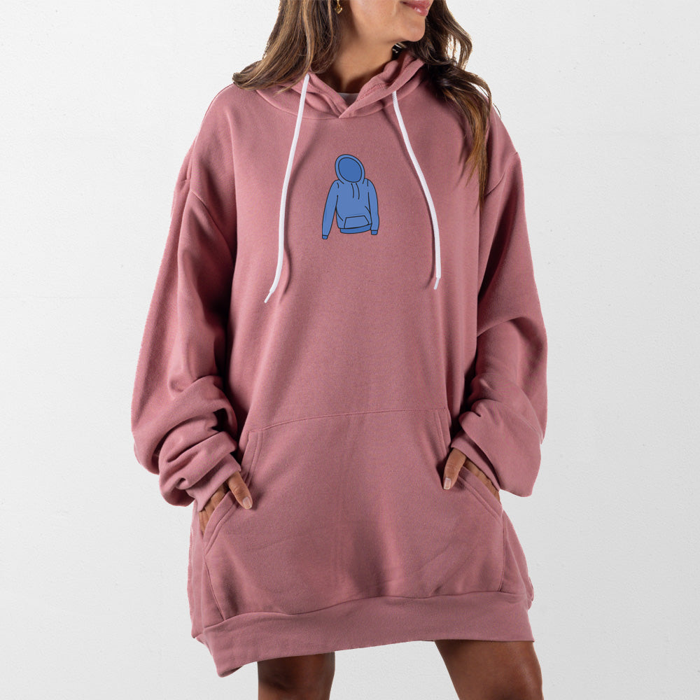 Mauve Hoodie Sketch Giant Hoodie