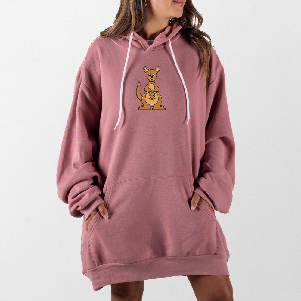 Mauve Kangaroo Giant Hoodie